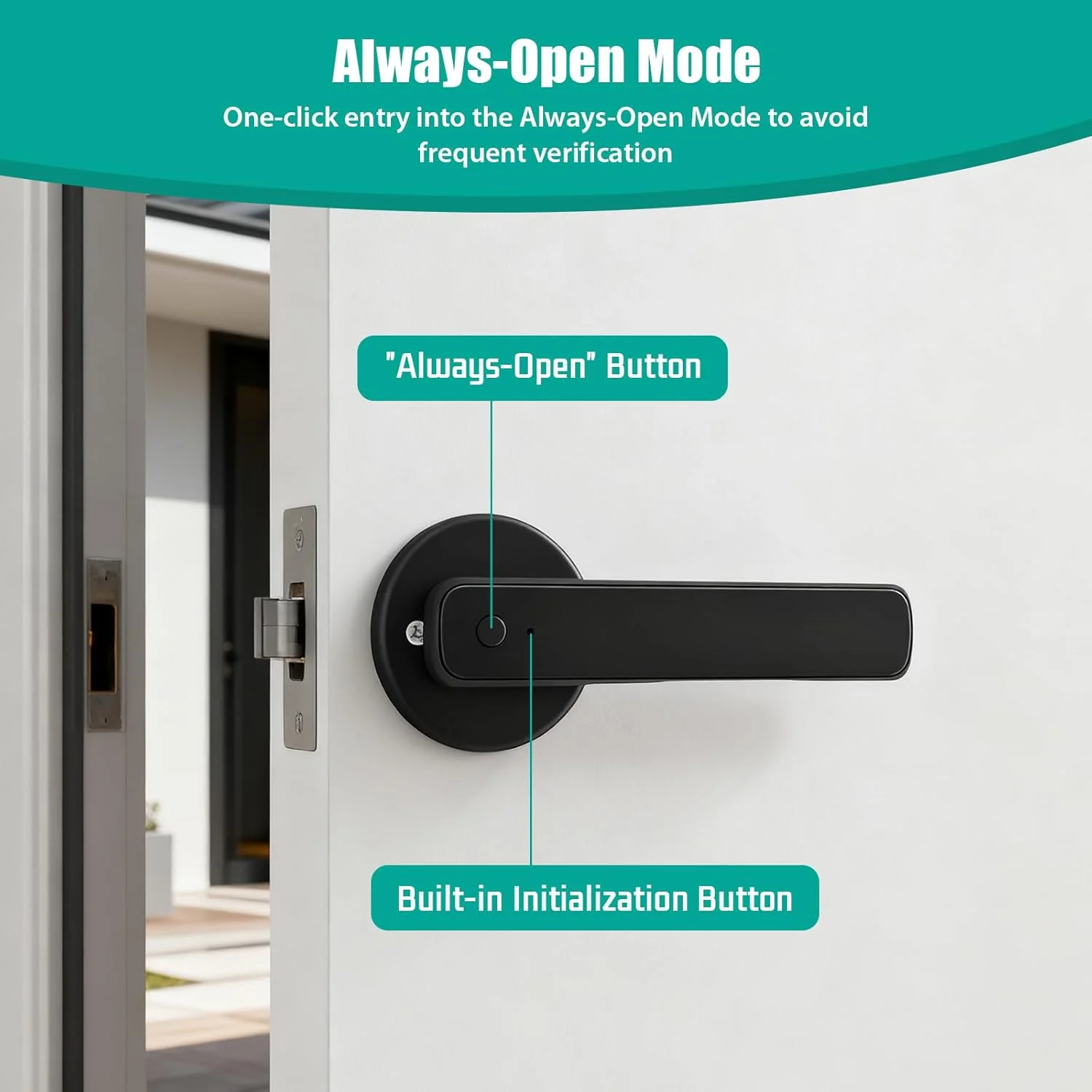 قفل درب هوشمند، قفل اثر انگشتی درب ورودی، قفل دستگیره دیجیتال با پخش صدا، باز کردن قفل با برنامه، دو کلید، مناسب برای اتاق خواب، دفتر، هتل قفل درب هوشمند، قفل اثر انگشتی درب ورودی، قفل دستگیره دیجیتال با پخش صدا، باز کردن قفل با برنامه، دو کلید، مناسب برای اتاق خواب، دفتر، هتل