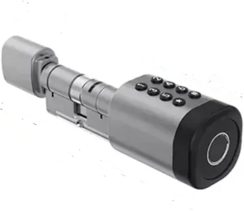 قفل سیلندر هوشمند Eazyliv با برنامه TTLock، اثر انگشت، کارت RFID، قفل درب الکترونیکی بدون کلید BT قفل رمز عبور دیجیتال ضد سرقت قفل درب امنیتی (فقط قفل درب)