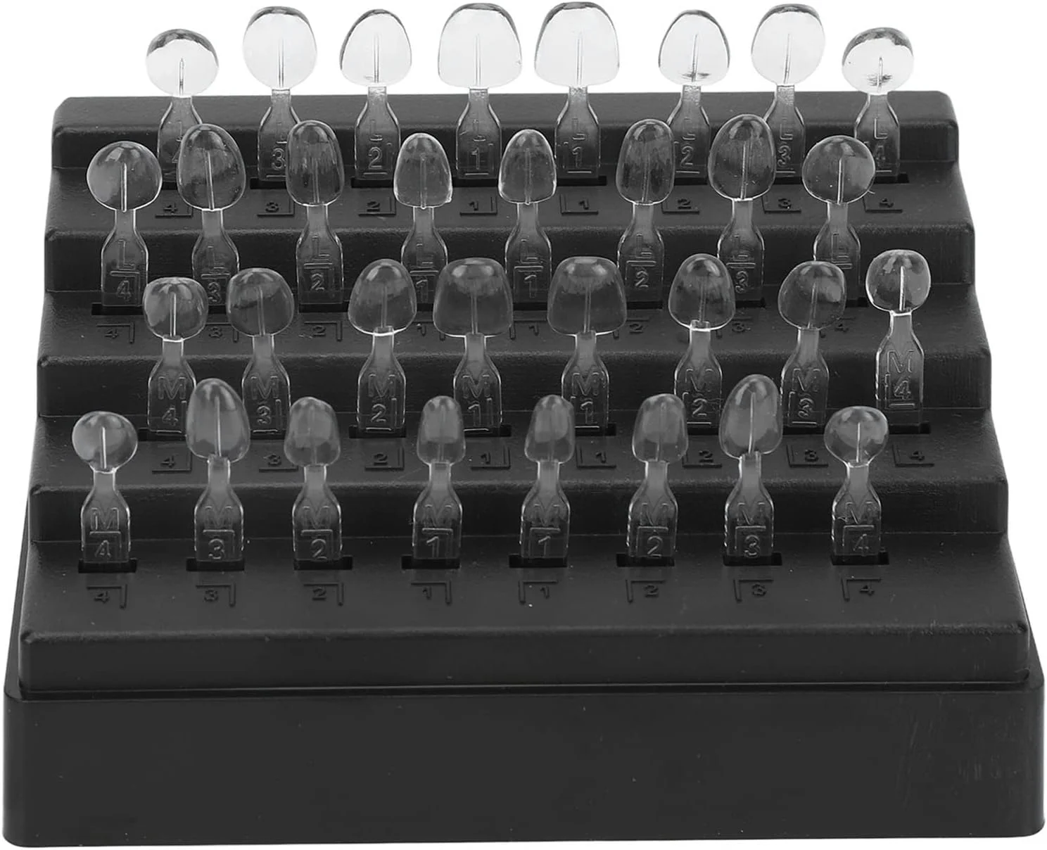 قالب رزین کامپوزیت دندان 32 عددی، مجموعه قالب ونیر رزینی دندان های جلو و عقب، قالب کامپوزیت ونیر دندان برای لایت کیور ونیرهای دندانی قالب رزین کامپوزیت دندان 32 عددی، مجموعه قالب ونیر رزینی دندان های جلو و عقب، قالب کامپوزیت ونیر دندان برای لایت کیور ونیرهای دندانی