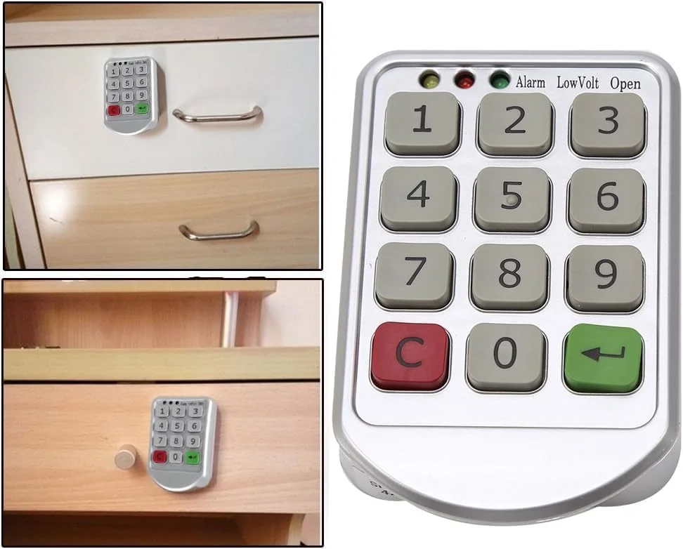 قفل کابینت الکترونیکی، قفل درب رمز عبور صفحه کلید هوشمند قفل بدون کلید قفل کمد قفل کد کشو قفل هوشمند کشو قفل کابینت دیجیتال قفل کابینت شماره رمز عبور برای دفتر کار خانگی