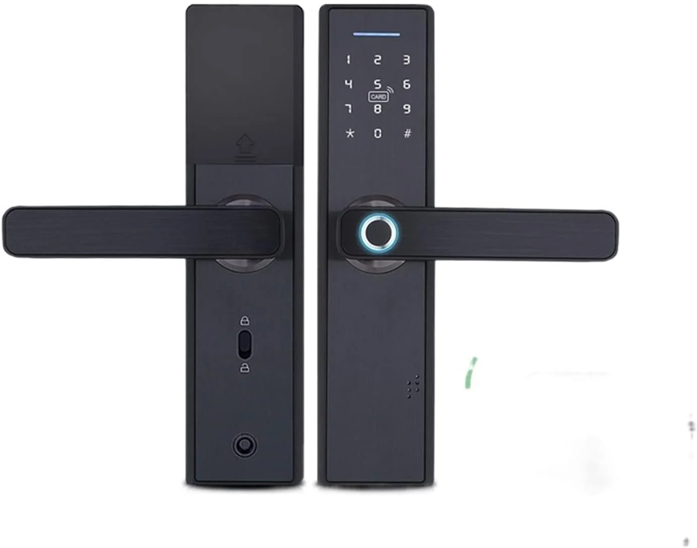 قفل هوشمند GZDtdsd، قفل درب اثر انگشتی هوشمند WiFi با اپلیکیشن، قفل درب الکترونیکی، قفل درب بدون کلید صفحه کلید دیجیتال هوشمند بلوتوث با اپلیکیشن، قفل هوشمند، قفل درب ورودی (160mm 5050)