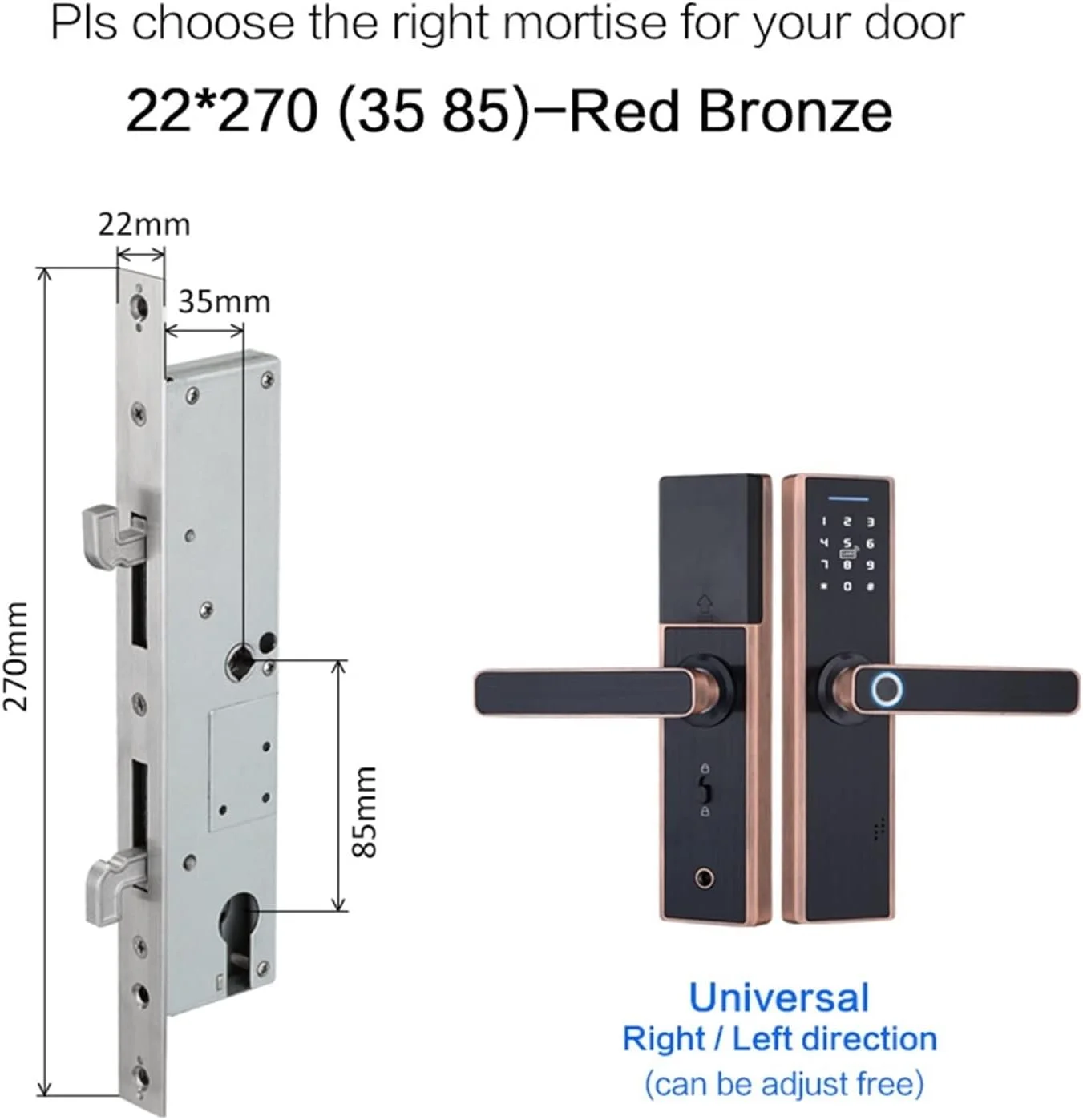 دستگیره هوشمند درب GZDodek با قابلیت کنترل از طریق اپلیکیشن WiFi، قفل اثر انگشتی هوشمند درب، قفل الکترونیکی درب، قفل درب دیجیتال هوشمند بلوتوثی با صفحه کلید و بدون کلید (3585 کشویی) دستگیره هوشمند درب GZDodek با قابلیت کنترل از طریق اپلیکیشن WiFi، قفل اثر انگشتی هوشمند درب، قفل الکترونیکی درب، قفل درب دیجیتال هوشمند بلوتوثی با صفحه کلید و بدون کلید (3585 کشویی)