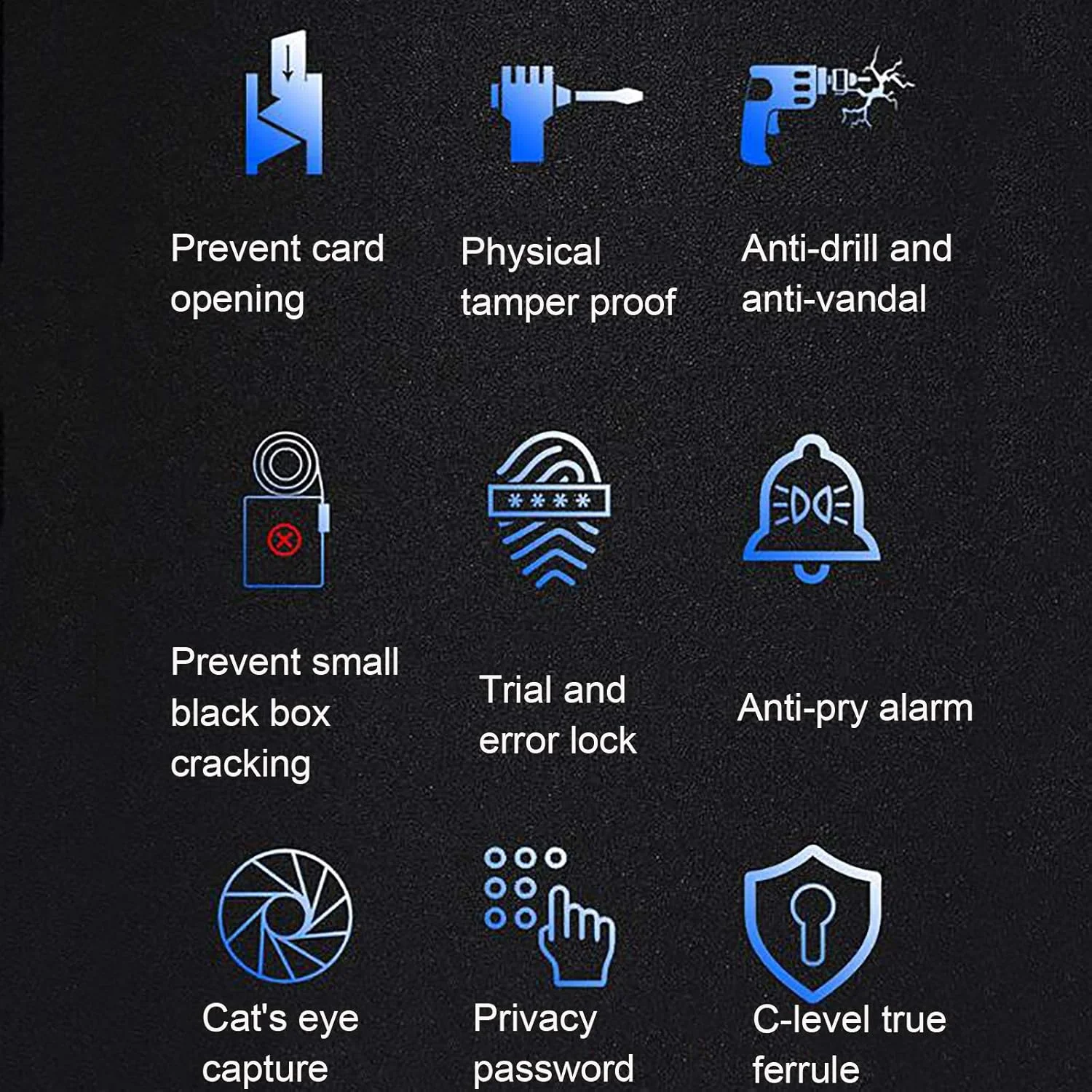 قفل درب هوشمند GZDodek، قفل درب دیجیتال صفحه لمسی و صفحه لمسی اثر انگشت بدون کلید، ایمن، بسیار مناسب برای نصب، آپارتمان، خانه، هتل و دفتر (B) قفل درب هوشمند GZDodek، قفل درب دیجیتال صفحه لمسی و صفحه لمسی اثر انگشت بدون کلید، ایمن، بسیار مناسب برای نصب، آپارتمان، خانه، هتل و دفتر (B)