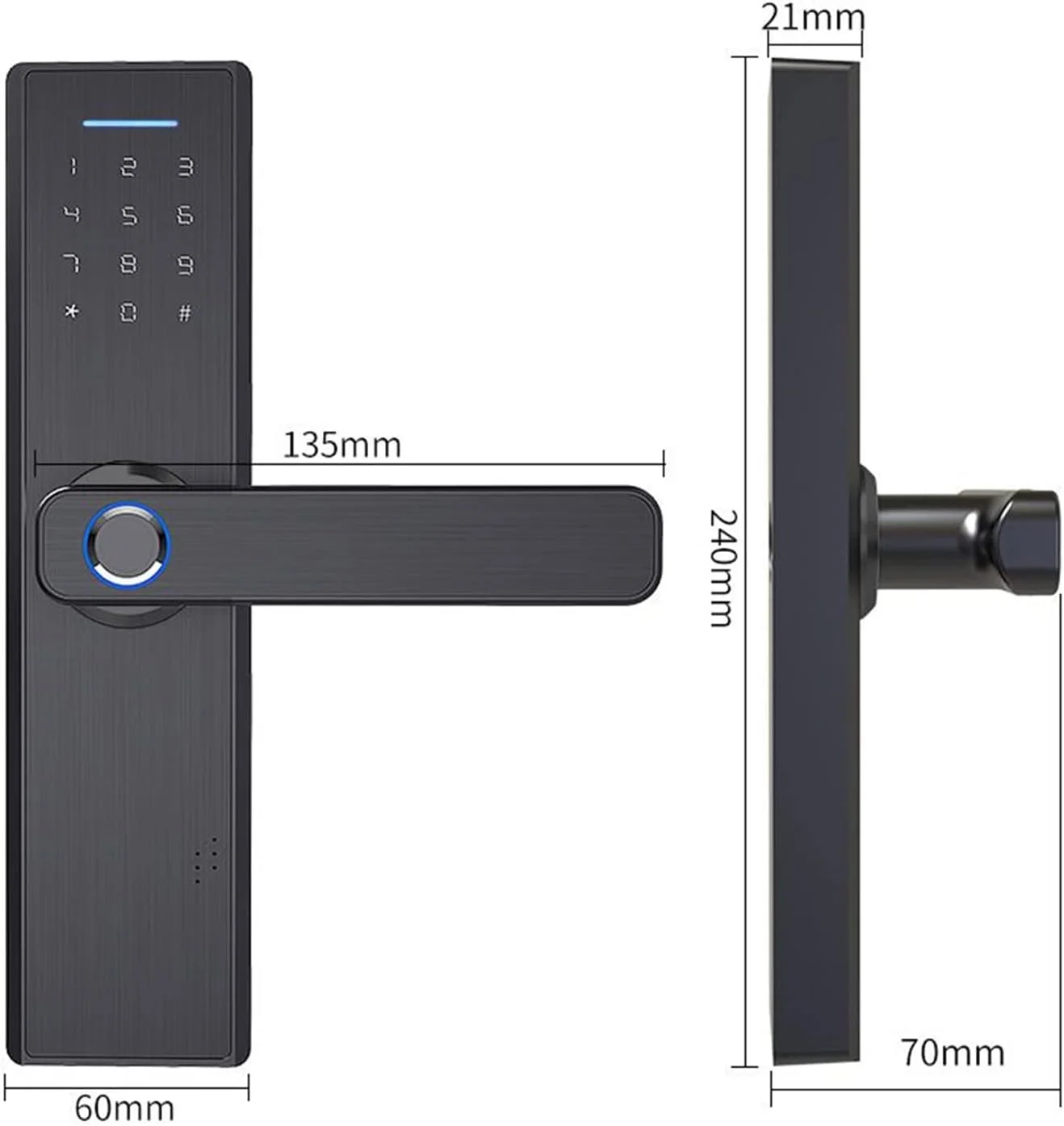 قفل هوشمند GZDtdsd، قفل درب اثر انگشتی هوشمند WiFi با اپلیکیشن، قفل درب الکترونیکی، قفل درب بدون کلید صفحه کلید دیجیتال هوشمند بلوتوث با اپلیکیشن، قفل هوشمند، قفل درب ورودی (160mm 5050) قفل هوشمند GZDtdsd، قفل درب اثر انگشتی هوشمند WiFi با اپلیکیشن، قفل درب الکترونیکی، قفل درب بدون کلید صفحه کلید دیجیتال هوشمند بلوتوث با اپلیکیشن، قفل هوشمند، قفل درب ورودی (160mm 5050)