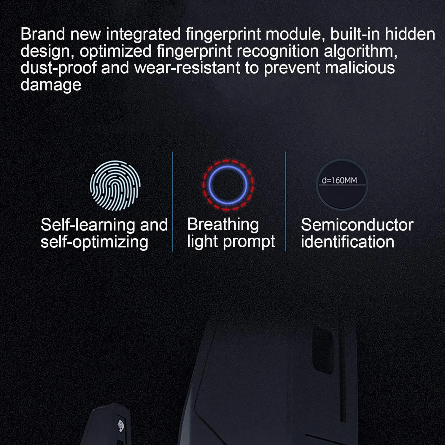 قفل درب هوشمند GZDodek، قفل درب دیجیتال صفحه لمسی و صفحه لمسی اثر انگشت بدون کلید، ایمن، بسیار مناسب برای نصب، آپارتمان، خانه، هتل و دفتر (B) قفل درب هوشمند GZDodek، قفل درب دیجیتال صفحه لمسی و صفحه لمسی اثر انگشت بدون کلید، ایمن، بسیار مناسب برای نصب، آپارتمان، خانه، هتل و دفتر (B)