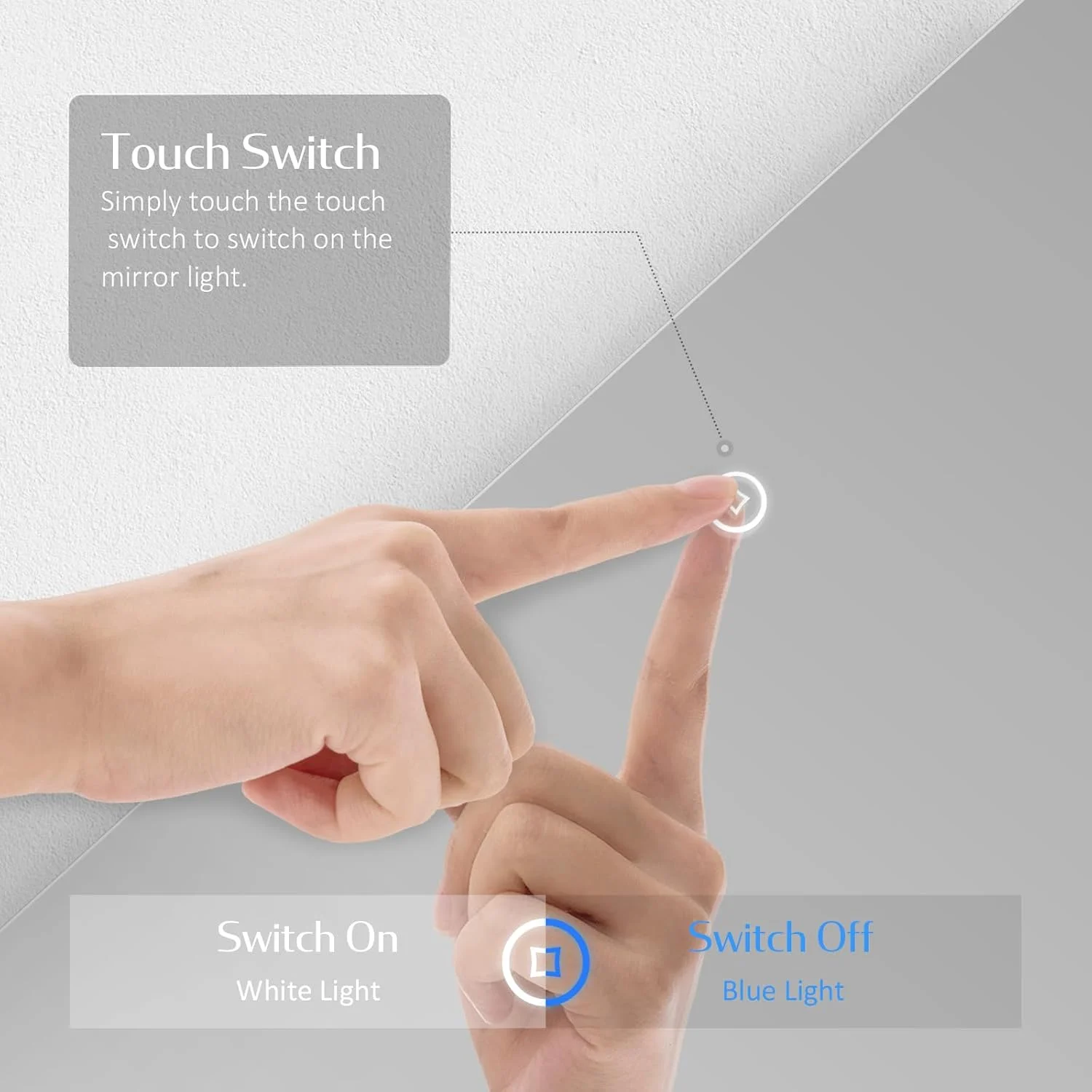 آینه حمام ال ای دی EMKE با ابعاد 600*800 میلی متر، آینه حمام ال ای دی با پد ضد بخار، آینه هوشمند با کلید لمسی، آینه روشویی نورانی با عملکرد خاموش شدن خودکار، آینه دیواری، IP44 آینه حمام ال ای دی EMKE با ابعاد 600*800 میلی متر، آینه حمام ال ای دی با پد ضد بخار، آینه هوشمند با کلید لمسی، آینه روشویی نورانی با عملکرد خاموش شدن خودکار، آینه دیواری، IP44