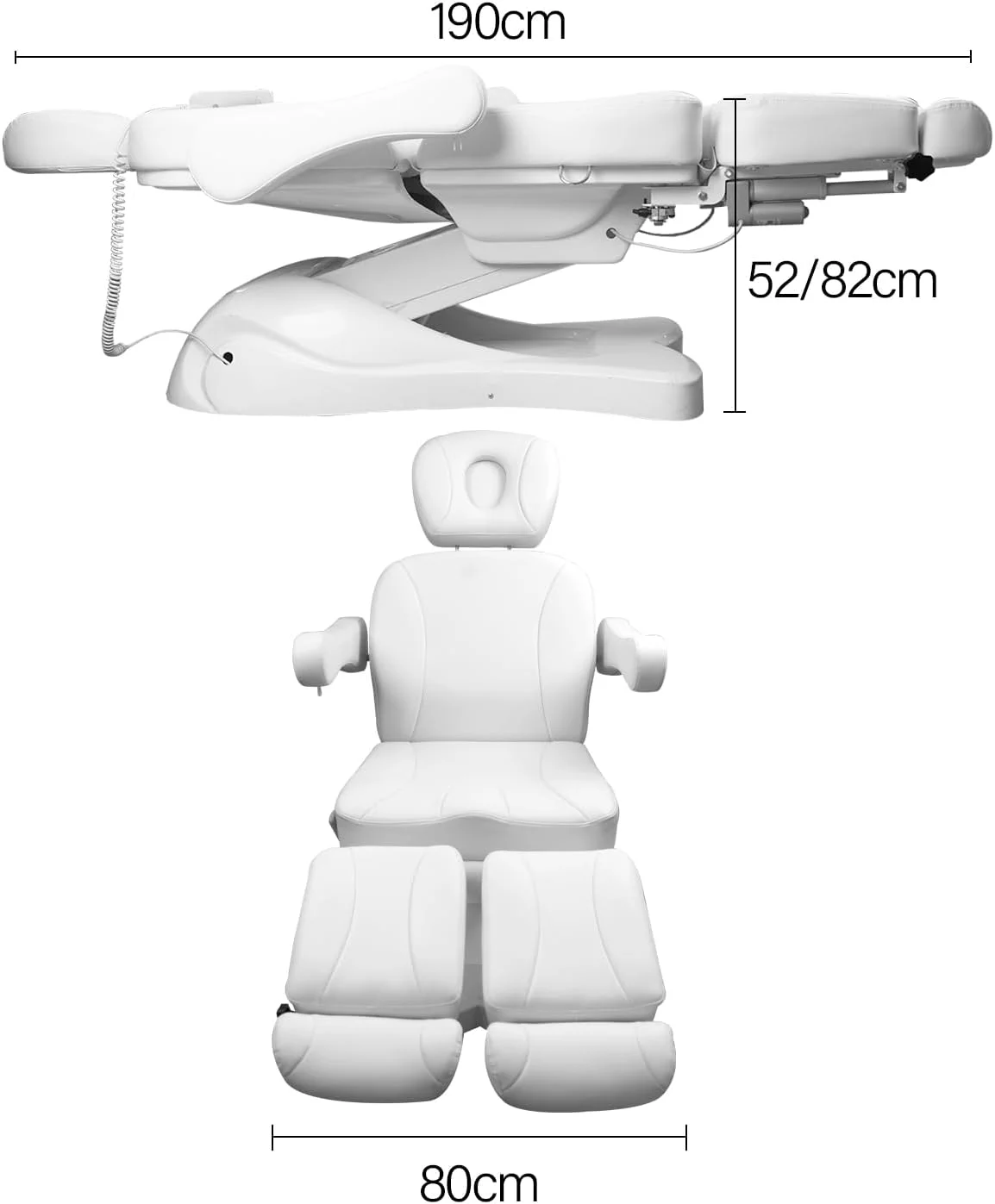 صندلی پدیکور برقی کامل 4 موتوره زیبایی MEISHIDA، صندلی ماساژ صورت، صندلی دندانپزشکی زیبایی، صندلی تختخواب چند منظوره برای تجهیزات اسپا سالن