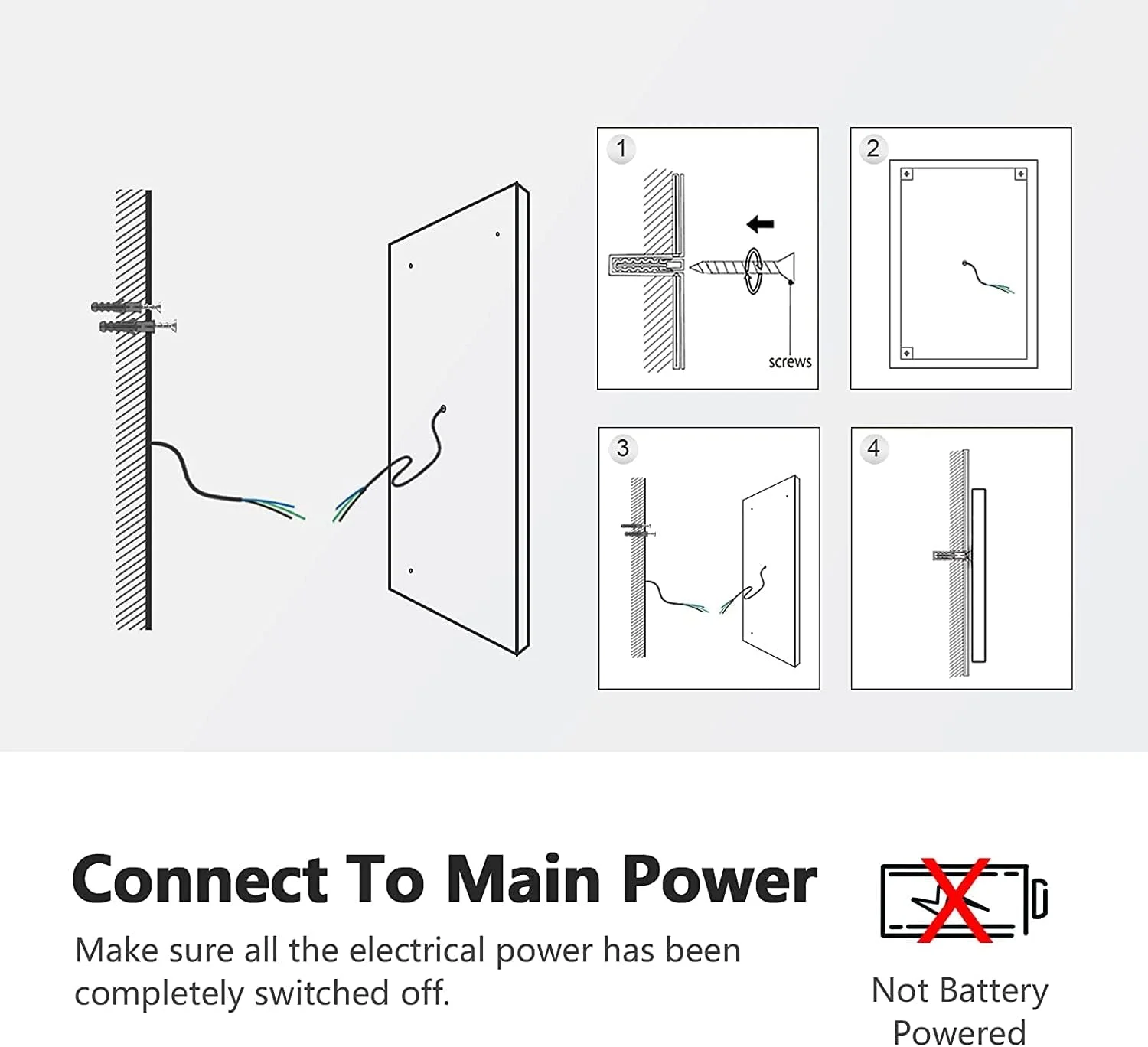 آینه حمام EMKE با چراغ های LED، آینه روشویی هوشمند و نورانی حمام 400x600 میلی متر آینه حمام EMKE با چراغ های LED، آینه روشویی هوشمند و نورانی حمام 400x600 میلی متر
