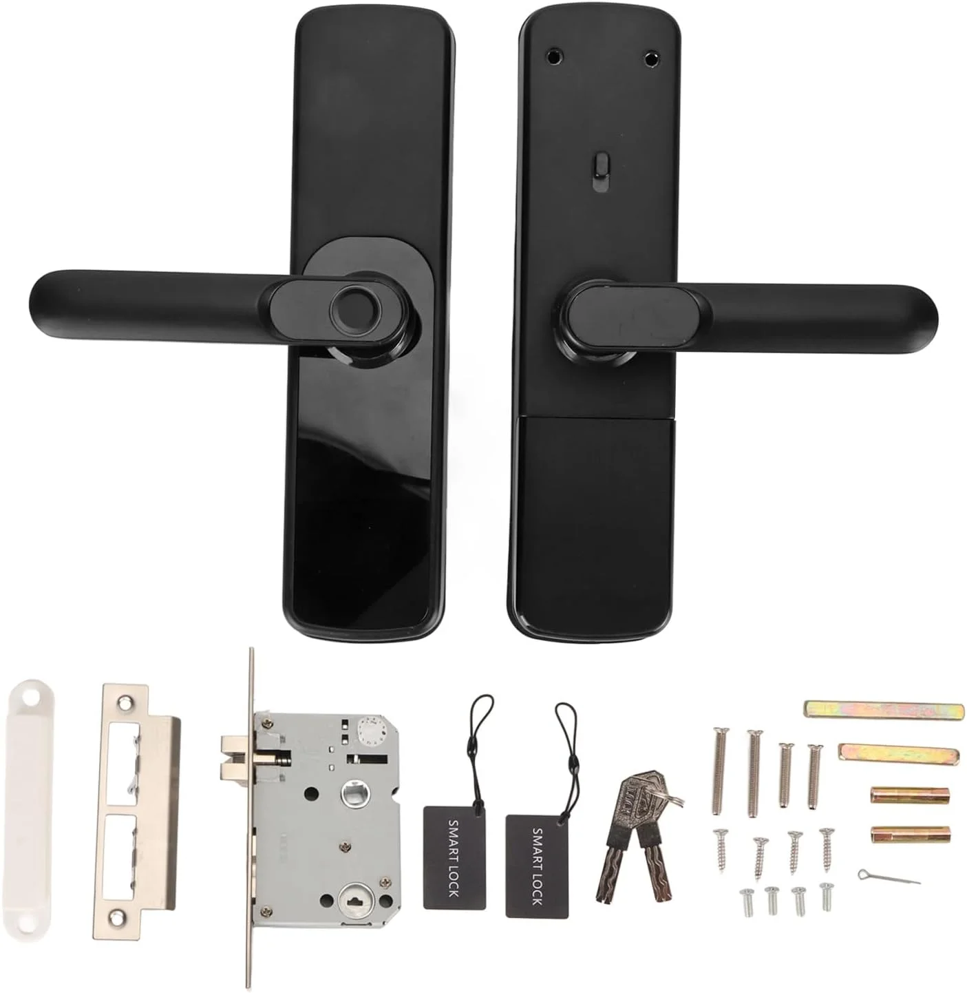 قفل هوشمند Luqeeg، قفل درب بدون کلید 5 در 1، قفل درب صفحه کلید دار، قفل درب اثر انگشتی، قفل درب بیومتریک، کنترل از راه دور برنامه، قفل هوشمند درب جلو، قفل درب دیجیتال