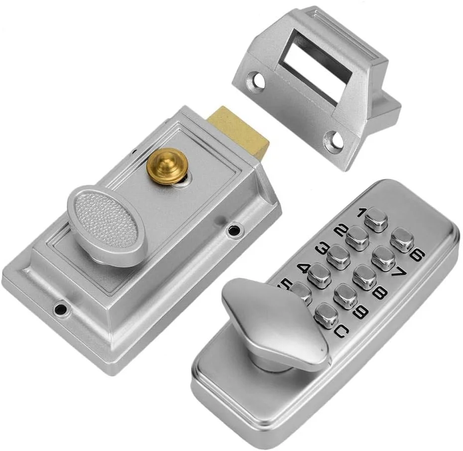 قفل رمز دیجیتال، قفل درب مکانیکی با رمز دیجیتال، قفل درب بدون کلید، قفل درب امنیتی، قفل صفحه کلید ضد آب با رمز عبور برای درب های داخلی/درب های بیرونی