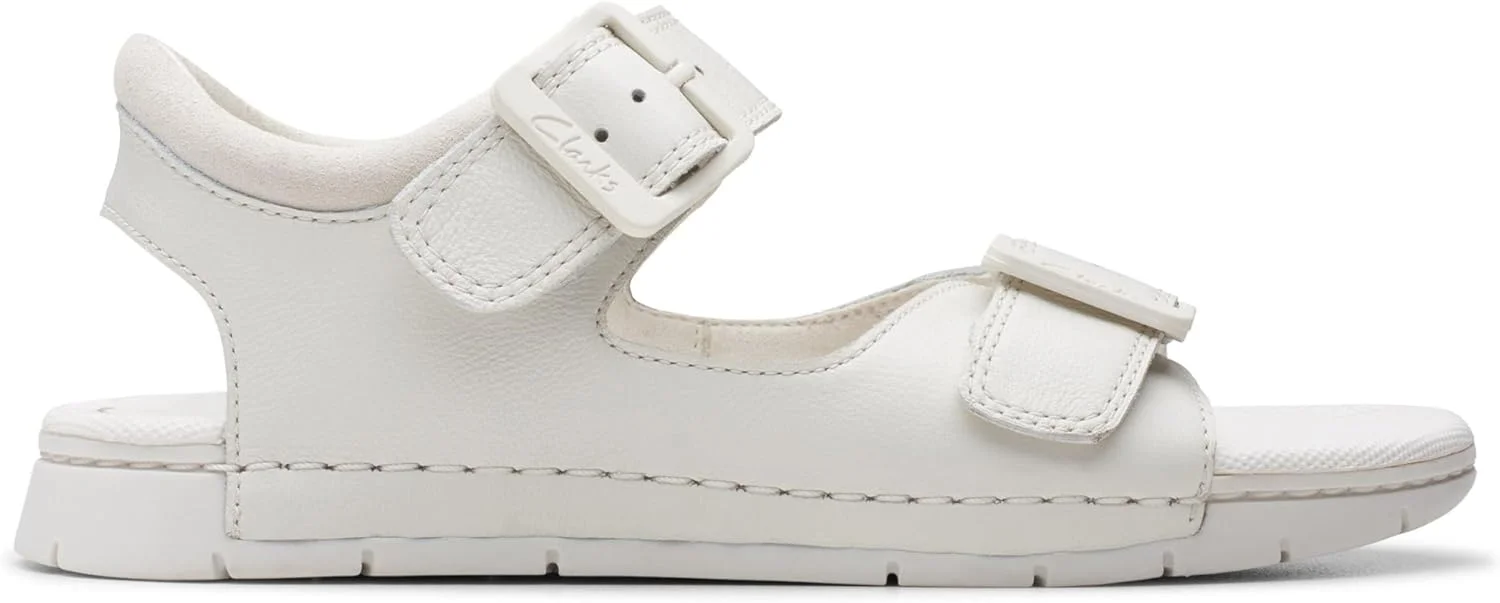 صندل چرمی بچه گانه Clarks مدل Baha Beach K. - سفید