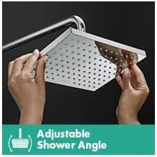 ست دوش مربع Hansgrohe 04961000 Vernis، کروم ست دوش مربع Hansgrohe 04961000 Vernis، کروم