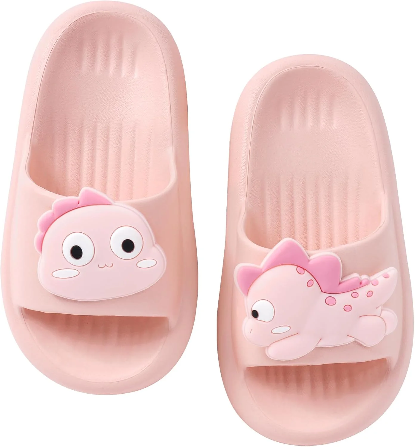 صندل اسلاید EVA کودکان SEAUR، مناسب دختران و پسران، طرح دایناسور، جلو باز، راحت، نرم، مناسب ساحل، استخر، حمام، باغ و استفاده در منزل، سایز 22-35 اروپا