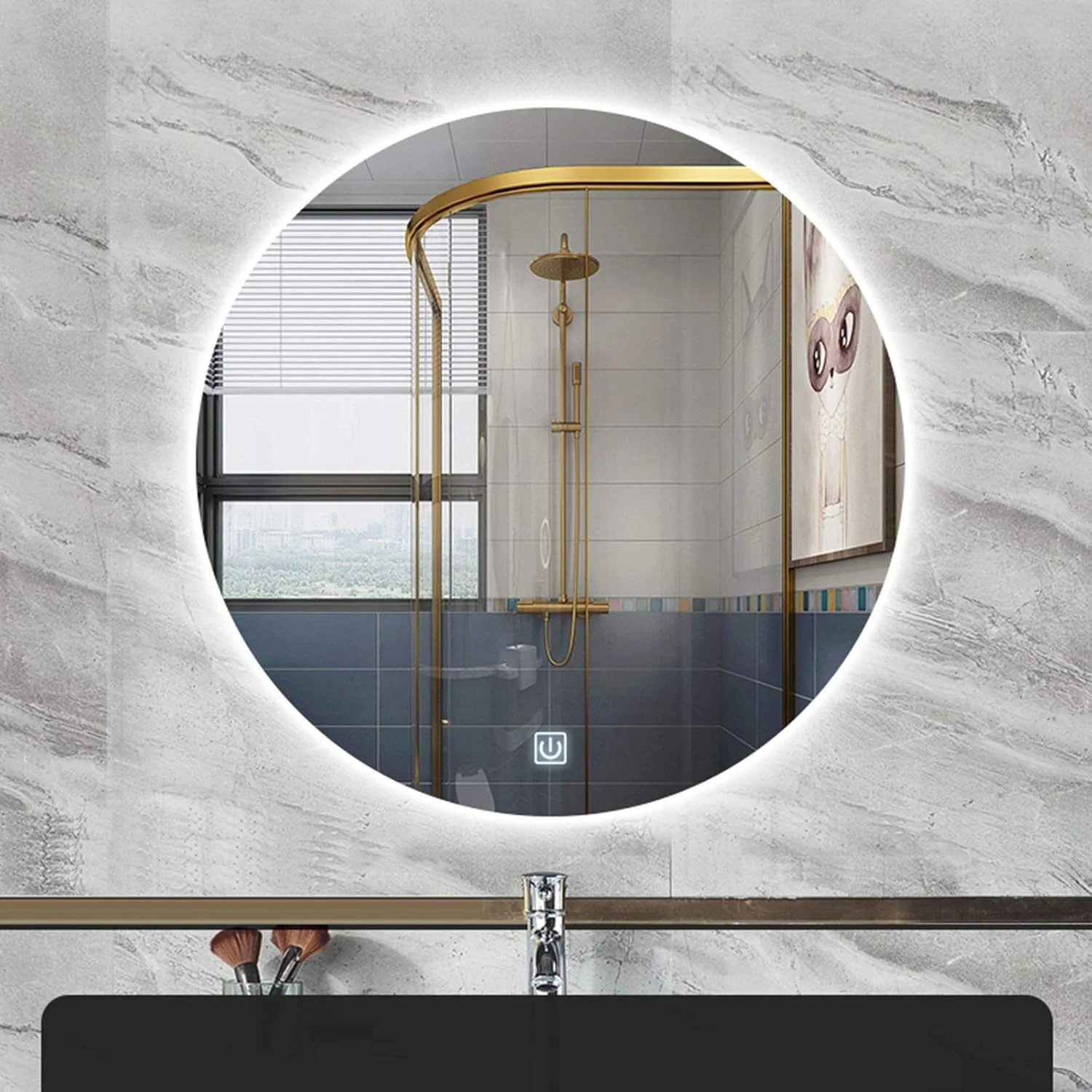آینه حمام LED با نور پس زمینه، دکور دیواری منزل، آینه آرایش/حمام دیواری، آینه حمام LED روشن، دکور دیواری منزل، آینه آرایش/حمام دیواری آینه حمام LED با نور پس زمینه، دکور دیواری منزل، آینه آرایش/حمام دیواری، آینه حمام LED روشن، دکور دیواری منزل، آینه آرایش/حمام دیواری