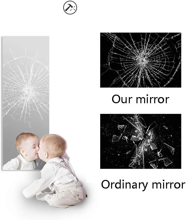 Wall Mounted Mirror for Bathroom, Mirror Smart bathroom light wall-mounted anti-fog with lamp 5mm thickness, 30mm aluminum back thickness Wall Mounted Mirror for Bathroom, Mirror Smart bathroom light wall-mounted anti-fog with lamp 5mm thickness, 30mm aluminum back thickness