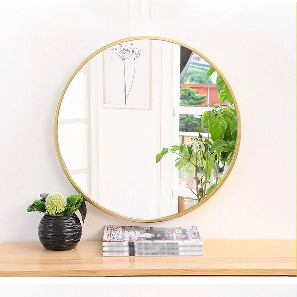 آینه دیواری حمام، آینه آرایشی گرد قابل حمل با قاب فلزی، آینه آویز برای اصلاح/آرایش، دکوراسیون منزل برای اتاق پرو، اتاق خواب (70 سانتی متر) آینه دیواری حمام، آینه آرایشی گرد قابل حمل با قاب فلزی، آینه آویز برای اصلاح/آرایش، دکوراسیون منزل برای اتاق پرو، اتاق خواب (70 سانتی متر)