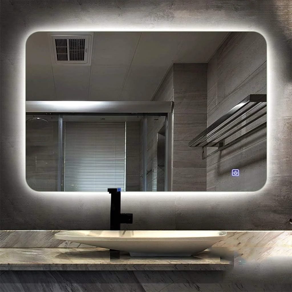 آینه های حمام با فیله ال ای دی، آرایشی، دیواری، مناسب توالت، ضد انفجار، ضد بخار، دارای کلید لمسی، نور سفید - 60x80 سانتی متر آینه های حمام با فیله ال ای دی، آرایشی، دیواری، مناسب توالت، ضد انفجار، ضد بخار، دارای کلید لمسی، نور سفید - 60x80 سانتی متر