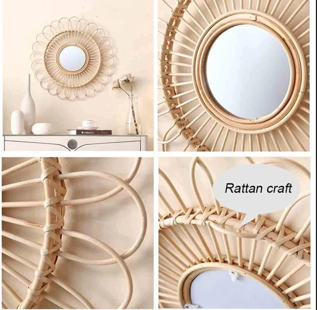 آینه حمام گرد دیواری آینه روشویی صنایع دستی حصیری قابل حمل آینه آرایش نوردیک حمام طرح خلاقانه گل آفتابگردان تزئینی منزل برای اتاق نشیمن اتاق خواب آینه حمام گرد دیواری آینه روشویی صنایع دستی حصیری قابل حمل آینه آرایش نوردیک حمام طرح خلاقانه گل آفتابگردان تزئینی منزل برای اتاق نشیمن اتاق خواب