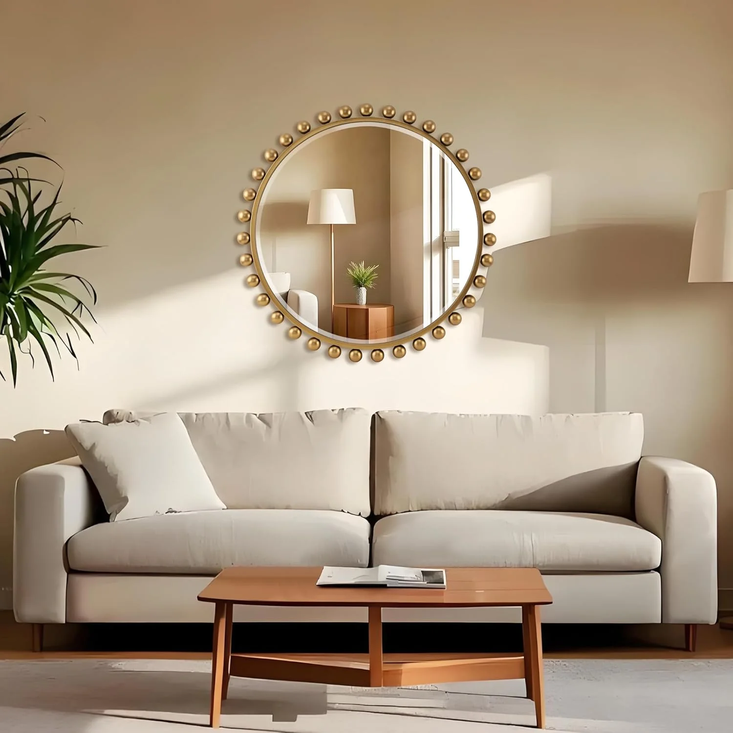 آینه های گرد CAVINHOME برای حمام با شیشه تراش خورده و قاب توپی - آینه مهره ای طلایی، آینه تزئینی عتیقه طلایی RD30، آینه گرد بزرگ طلایی عتیقه برای اتاق خواب، اتاق نشیمن، راهرو آینه های گرد CAVINHOME برای حمام با شیشه تراش خورده و قاب توپی - آینه مهره ای طلایی، آینه تزئینی عتیقه طلایی RD30، آینه گرد بزرگ طلایی عتیقه برای اتاق خواب، اتاق نشیمن، راهرو