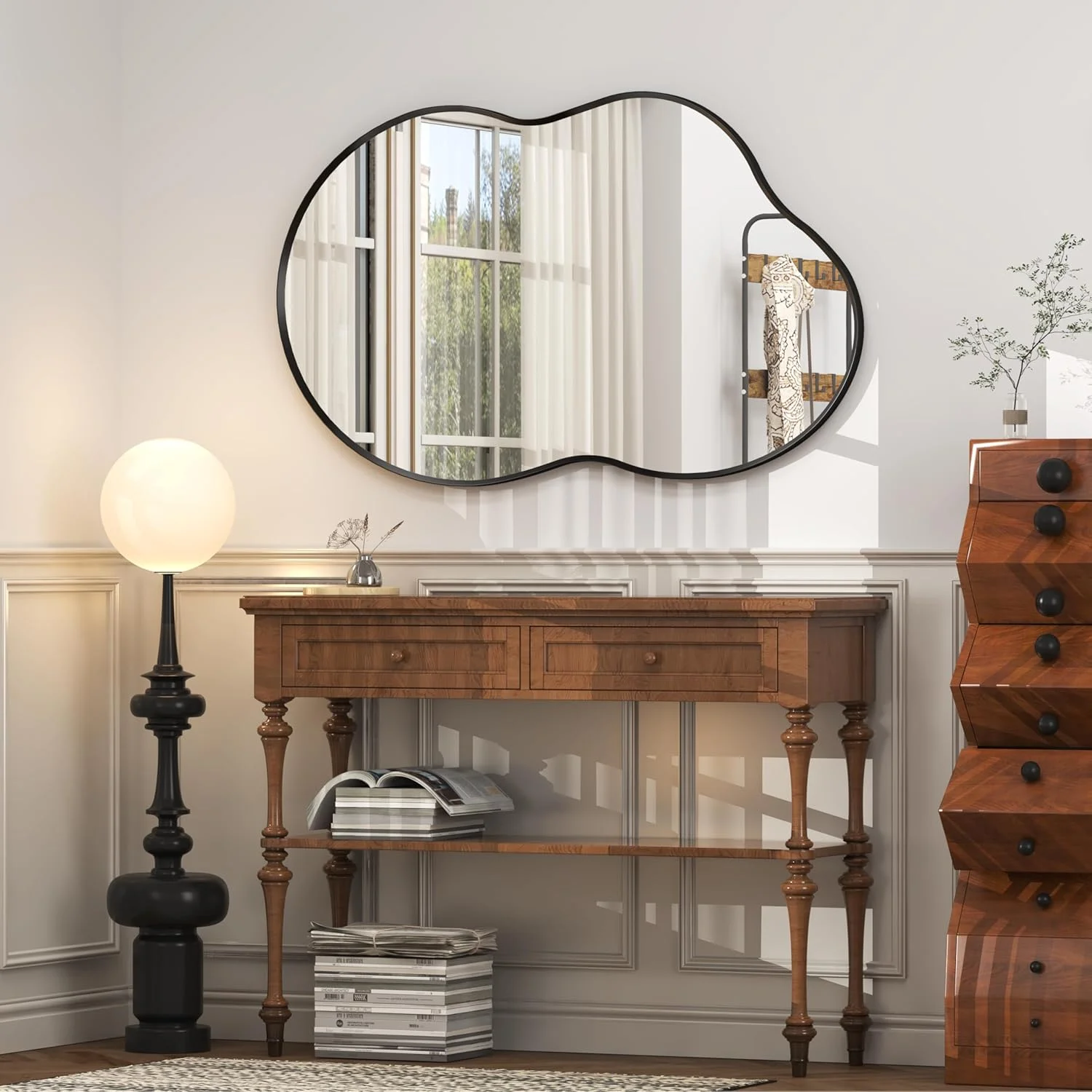 آینه نامنظم حمام CHARMOR با ابعاد 32x20 اینچ آینه نامنظم حمام CHARMOR با ابعاد 32x20 اینچ