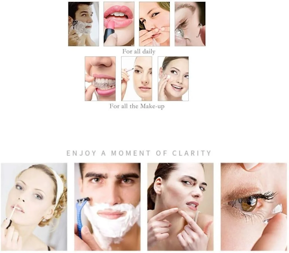 آینه آرایشی دیواری DTFZQV، آینه های آرایشی LED هشت اینچی، آینه آرایشی دیواری با نصب مخفی، آینه های حمام مربعی دو طرفه روشن برای حمام، اسپا و هتل (مسی) آینه آرایشی دیواری DTFZQV، آینه های آرایشی LED هشت اینچی، آینه آرایشی دیواری با نصب مخفی، آینه های حمام مربعی دو طرفه روشن برای حمام، اسپا و هتل (مسی)