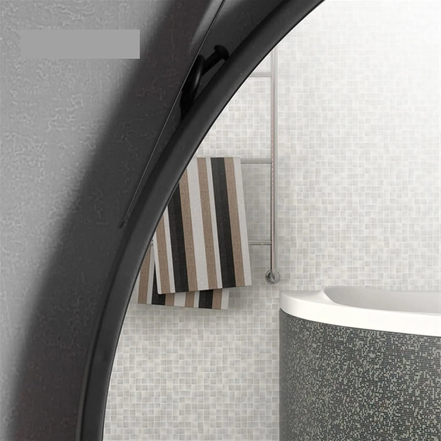 آینه آرایشی دیواری HHMMEDE، آینه تزئینی دیواری، آینه حمام، آینه آرایش حمام، آینه گرد بزرگ