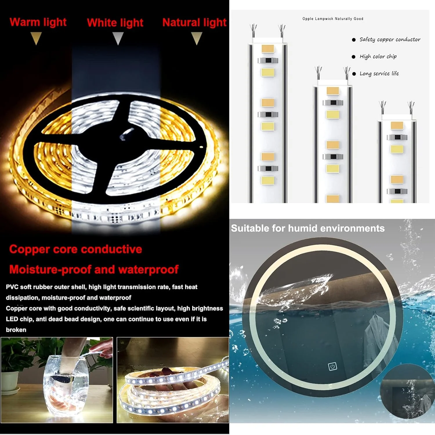 آینه حمام LED بدون قاب با نور پس زمینه، آینه گرد دیواری با نور LED دیمر شونده، آینه روشویی با کنترل لمسی سنسوری، آینه نقره ای HD 5 میلی متری (رنگ: نور گرم، سایز: 80 سانتی متر) آینه حمام LED بدون قاب با نور پس زمینه، آینه گرد دیواری با نور LED دیمر شونده، آینه روشویی با کنترل لمسی سنسوری، آینه نقره ای HD 5 میلی متری (رنگ: نور گرم، سایز: 80 سانتی متر)