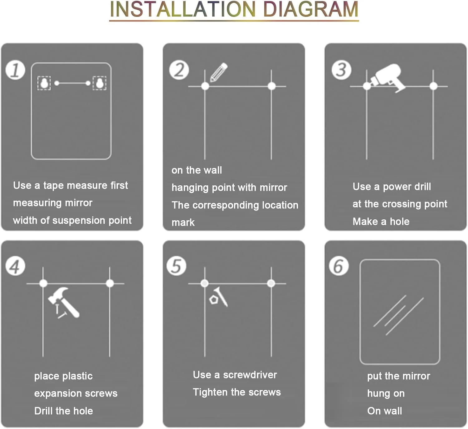 آینه حمام LED با نور پس زمینه، آینه حمام LED، آینه LED برای حمام، آینه حمام با چراغ های LED، ضد خرد شدن، آینه دیواری با پد ضد بخار (H50*W70cm/H19.7*W27.6IN) (3"L x 2"W) آینه حمام LED با نور پس زمینه، آینه حمام LED، آینه LED برای حمام، آینه حمام با چراغ های LED، ضد خرد شدن، آینه دیواری با پد ضد بخار (H50*W70cm/H19.7*W27.6IN) (3"L x 2"W)