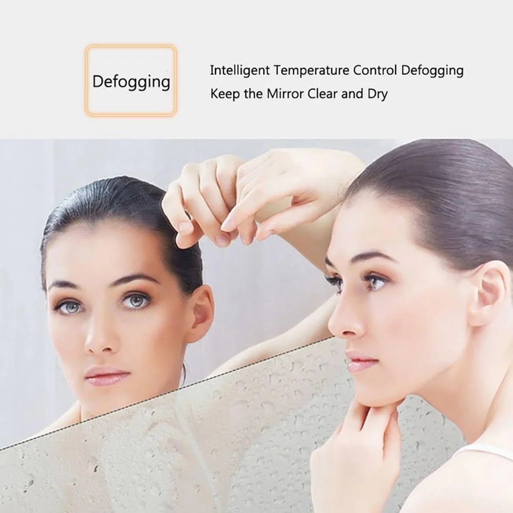 آینه هوشمند LED حمام - آینه آرایشی نیمه ماه با نور پس زمینه با کنترل لمسی ضد مه، آینه تمام قد با قابلیت تنظیم نور برای اتاق نشیمن (برش سمت چپ 60x90 سانتی متر) آینه هوشمند LED حمام - آینه آرایشی نیمه ماه با نور پس زمینه با کنترل لمسی ضد مه، آینه تمام قد با قابلیت تنظیم نور برای اتاق نشیمن (برش سمت چپ 60x90 سانتی متر)