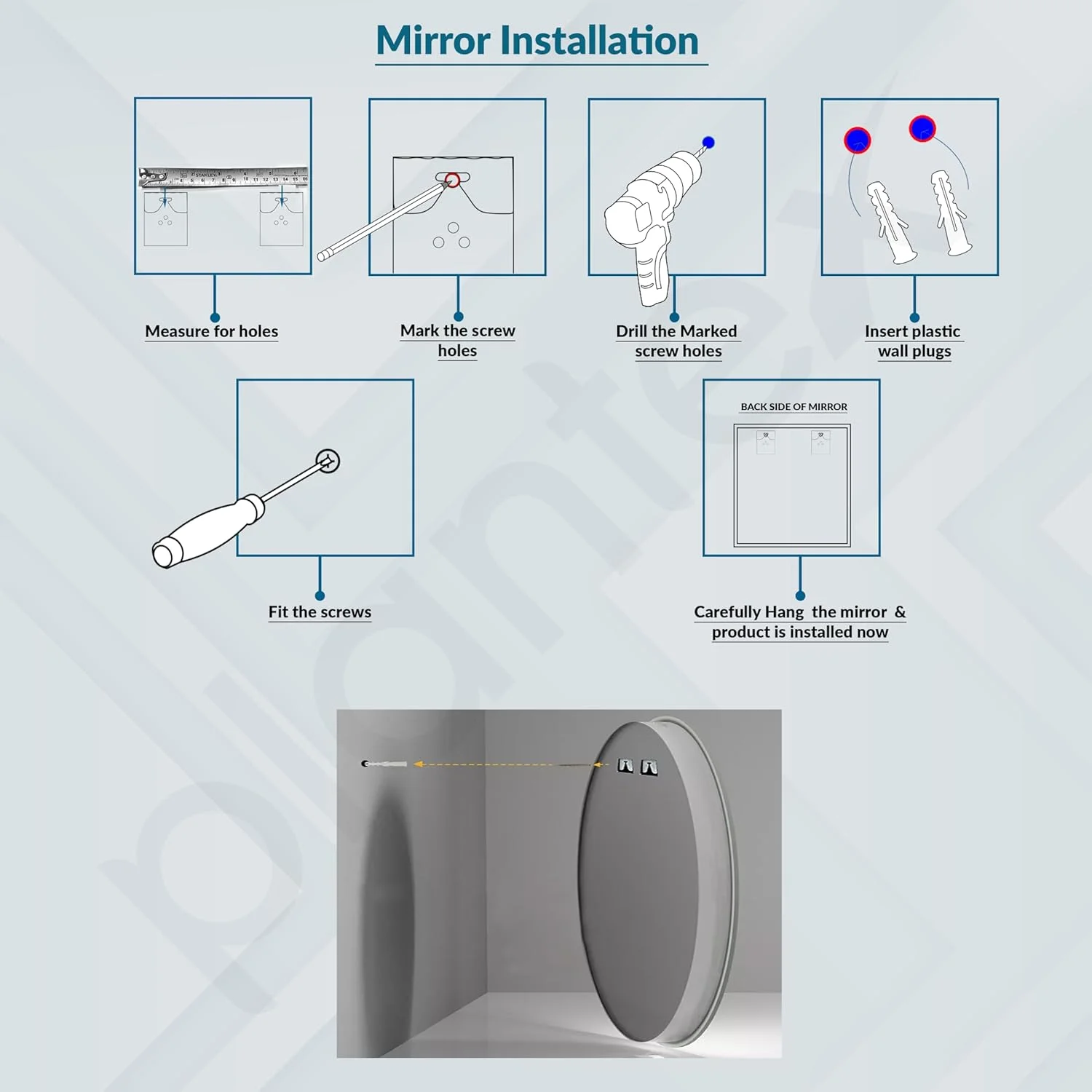 آینه قاب دار آلومینیومی مدرن Plantex با روکش برس خورده برای دیوار/آینه حمام/آینه روشویی/آینه دیواری برای اتاق خواب/اتاق پرو/اتاق نشیمن/شکل مستطیل (45x60 سانتی متر | طلایی) آینه قاب دار آلومینیومی مدرن Plantex با روکش برس خورده برای دیوار/آینه حمام/آینه روشویی/آینه دیواری برای اتاق خواب/اتاق پرو/اتاق نشیمن/شکل مستطیل (45x60 سانتی متر | طلایی)
