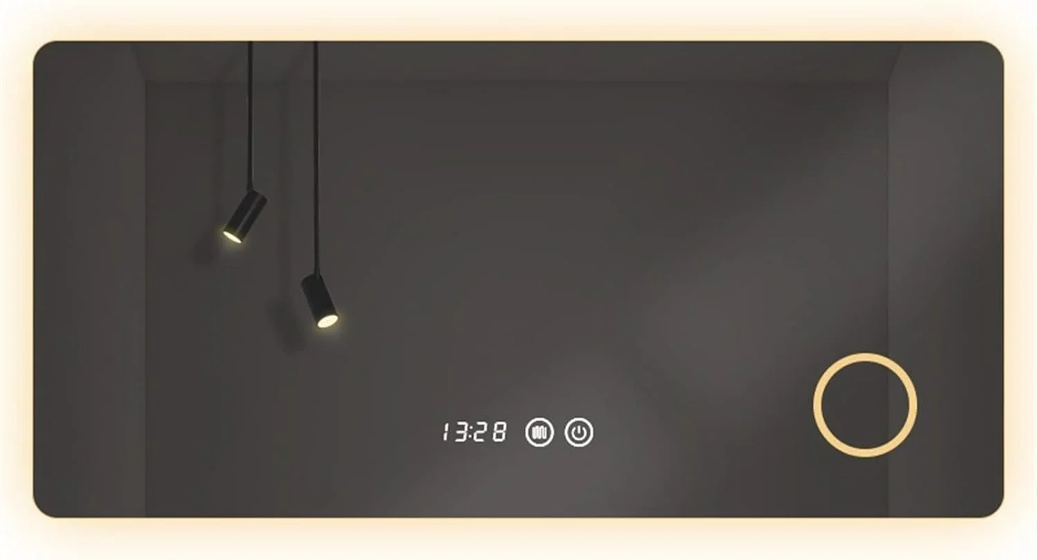 آینه های حمام SFALCI، آینه اتاق خواب، آینه نوردار زیبا، آینه بلند ساعت دار، لوازم داخلی