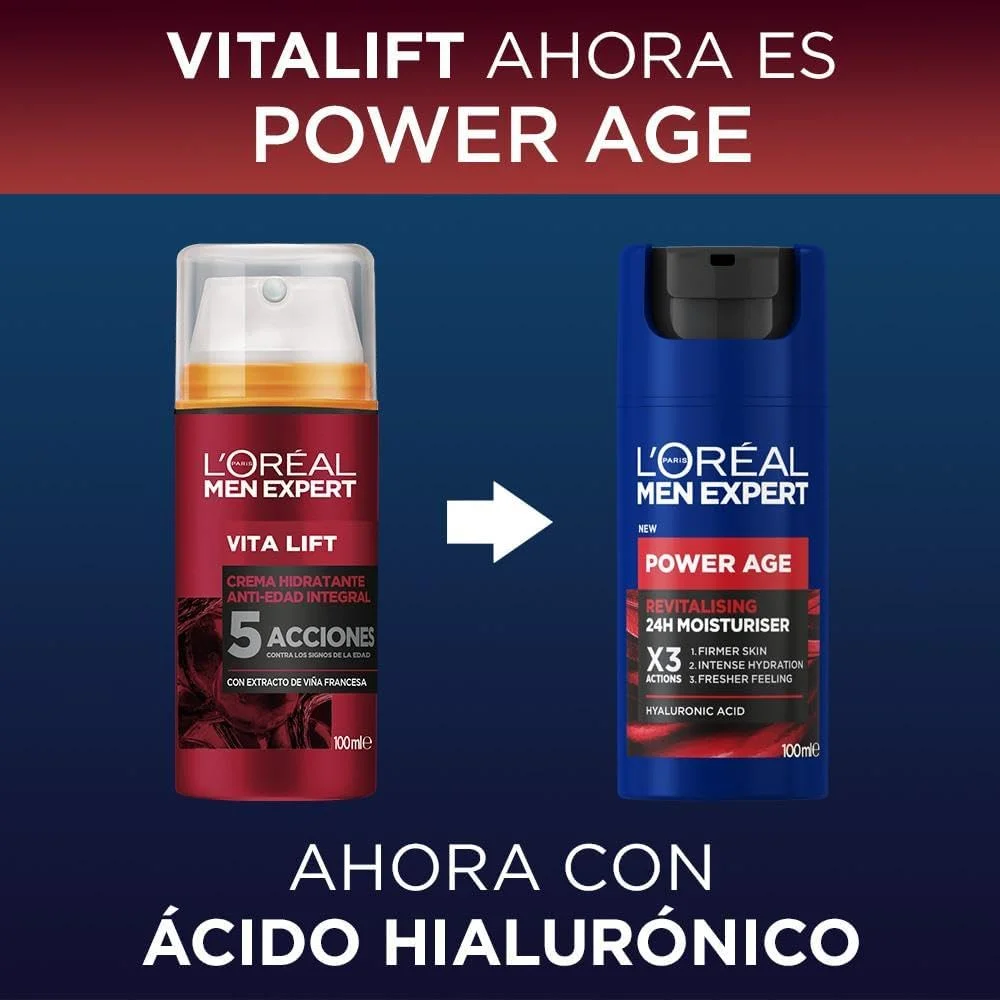 کرم مرطوب کننده و احیا کننده جدید لورآل پاریس مدل Power Age، حاوی هیالورونیک اسید، مناسب برای پوست های پیر، خشک و کدر، 100 میلی لیتر کرم مرطوب کننده و احیا کننده جدید لورآل پاریس مدل Power Age، حاوی هیالورونیک اسید، مناسب برای پوست های پیر، خشک و کدر، 100 میلی لیتر