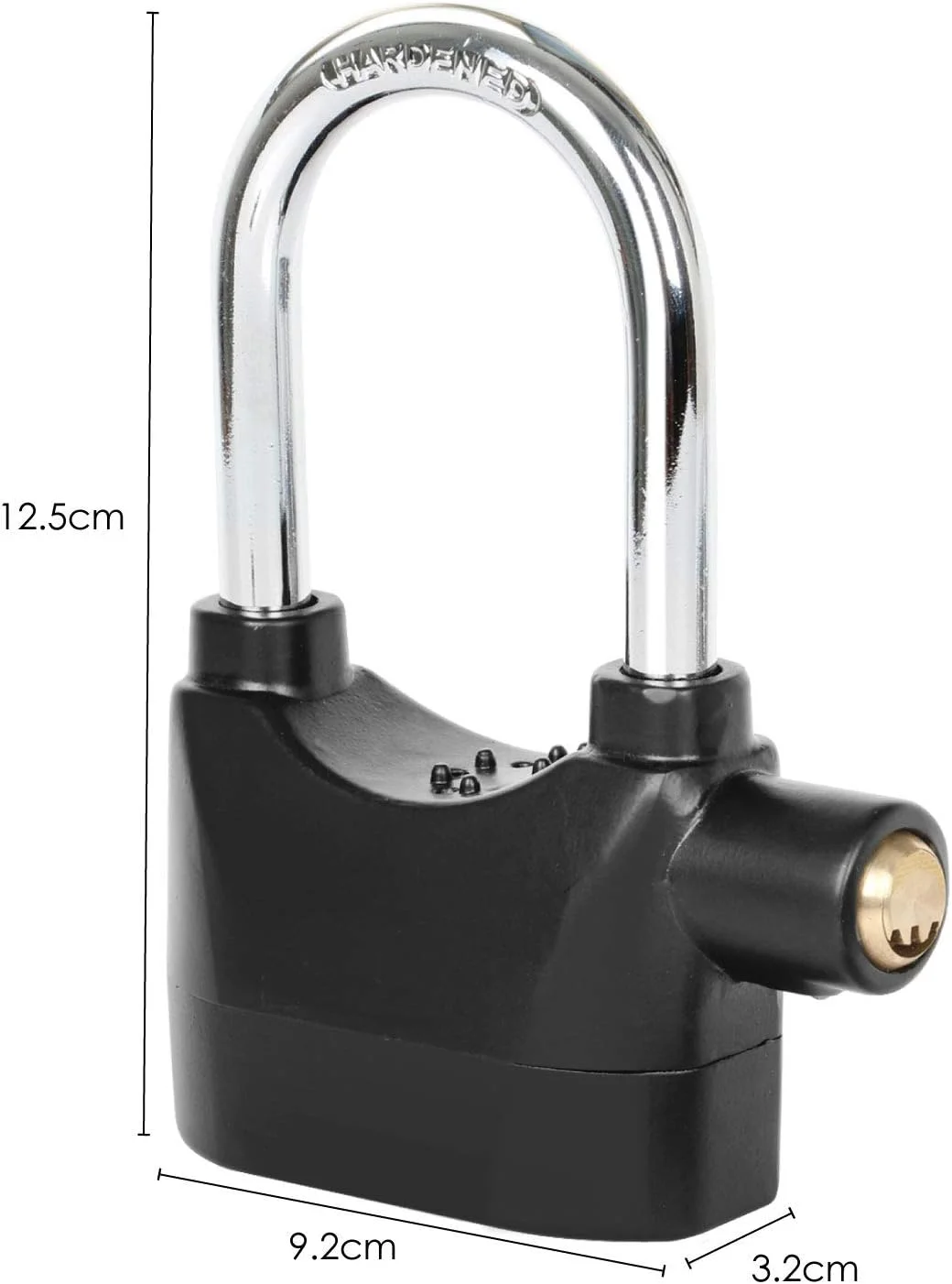 قفل آلارم دار TRIXES - قفل سنگین و مقاوم در برابر آب و هوا با حلقه بلند - 110db