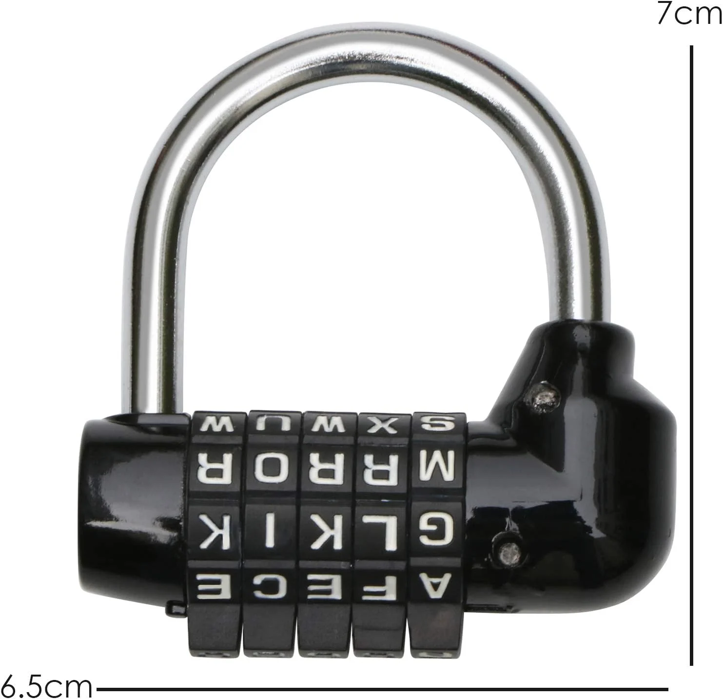 قفل رمزی ترکیبی TRIXES برای کمدهای رختکن و چمدان، مشکی ZB57