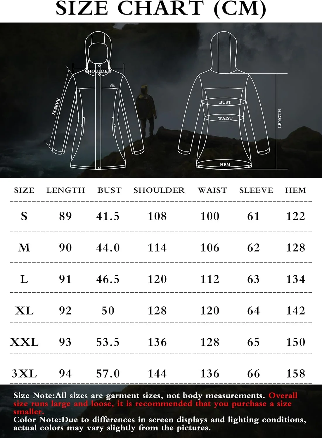 بارانی زنانه EnduaReve، کت بارانی بلند ضد آب PU، ژاکت انتقالی آستر دار، ژاکت فضای باز، پیاده روی در فضای باز بارانی زنانه EnduaReve، کت بارانی بلند ضد آب PU، ژاکت انتقالی آستر دار، ژاکت فضای باز، پیاده روی در فضای باز