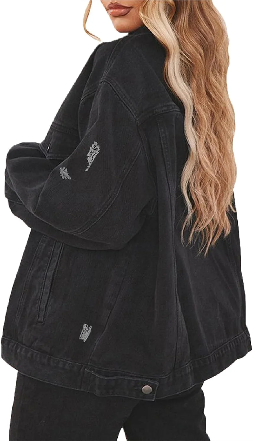 کت جین زنانه DvaeMalligo، کت های کلاسیک آستین بلند، مدل 2024