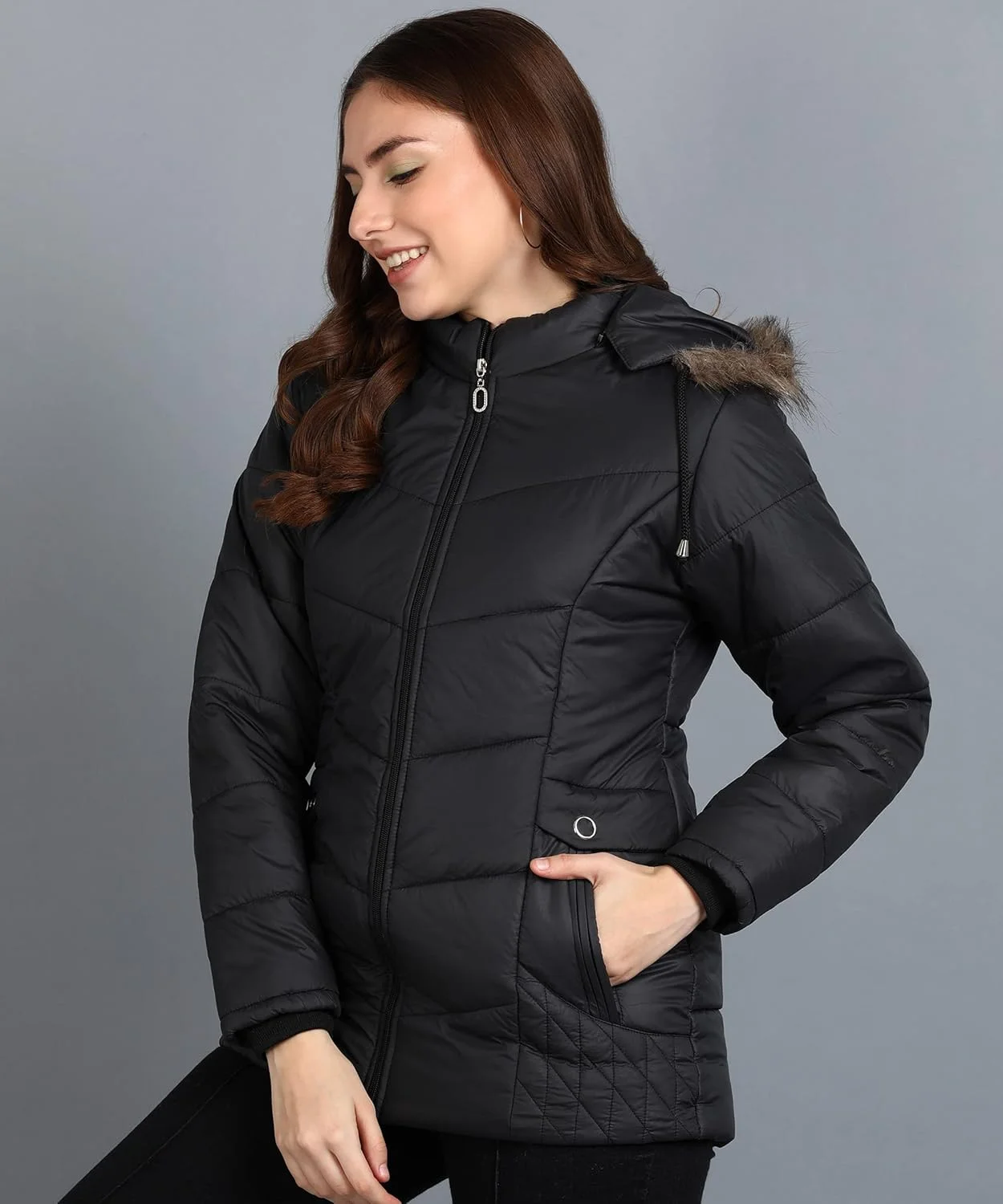 کت الیپس FASHION برای دختران / کت زنانه / جدیدترین کت بلند شیک رنگ ثابت / کت لحافی زنانه / کت معمولی آستین بلند کت زمستانی لباس زمستانی دخترانه