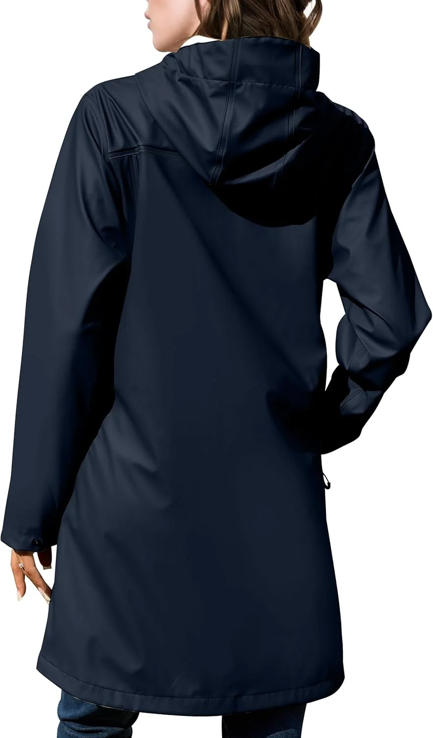 بارانی زنانه EnduaReve، کت بارانی بلند ضد آب PU، ژاکت انتقالی آستر دار، ژاکت فضای باز، پیاده روی در فضای باز بارانی زنانه EnduaReve، کت بارانی بلند ضد آب PU، ژاکت انتقالی آستر دار، ژاکت فضای باز، پیاده روی در فضای باز