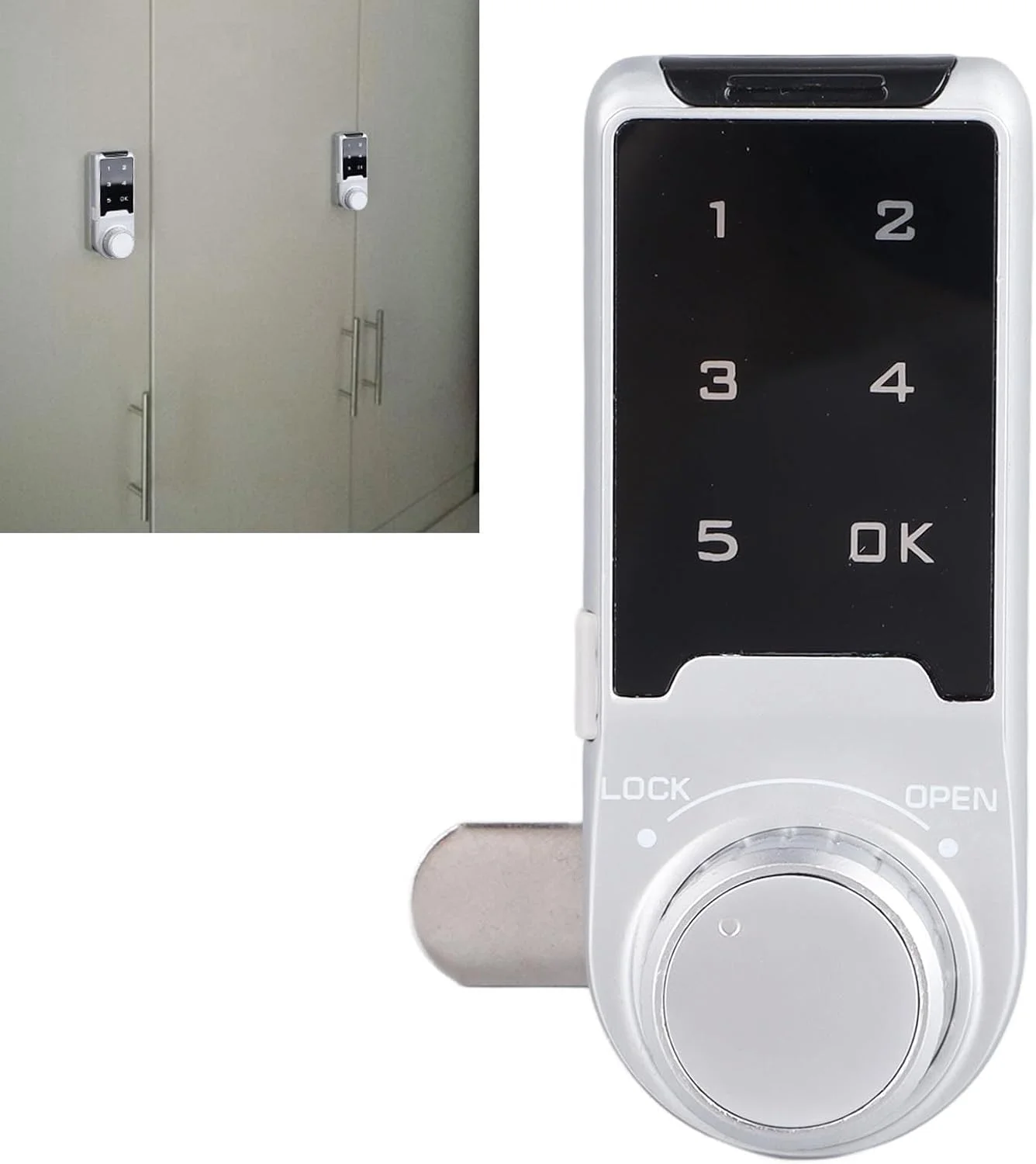 قفل کابینت صفحه کلید لمسی Cryfokt، کیت قفل کابینت الکترونیکی آلیاژ روی، قفل رمزدار کابینت امنیتی، قفل زبانه مرده الکترونیکی برای کشوها، کابینت کفش، کمدهای قفل دار، کابینت پرونده قفل کابینت صفحه کلید لمسی Cryfokt، کیت قفل کابینت الکترونیکی آلیاژ روی، قفل رمزدار کابینت امنیتی، قفل زبانه مرده الکترونیکی برای کشوها، کابینت کفش، کمدهای قفل دار، کابینت پرونده