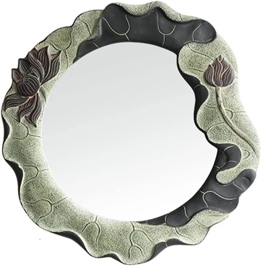 آینه تیاندی‌اف‌وای مناسب آرایش، حمام، قدی، دیواری بزرگ و جیبی (61.5x61.5 سانتی‌متر)