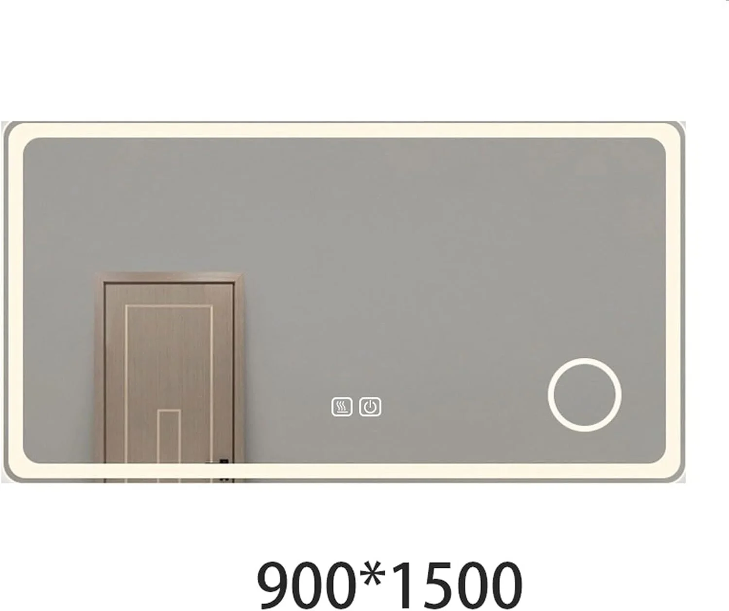 TIANDFY Mirrors Frameless Bath Vanity Backlit Smart LED Custom Bathroom Mirror