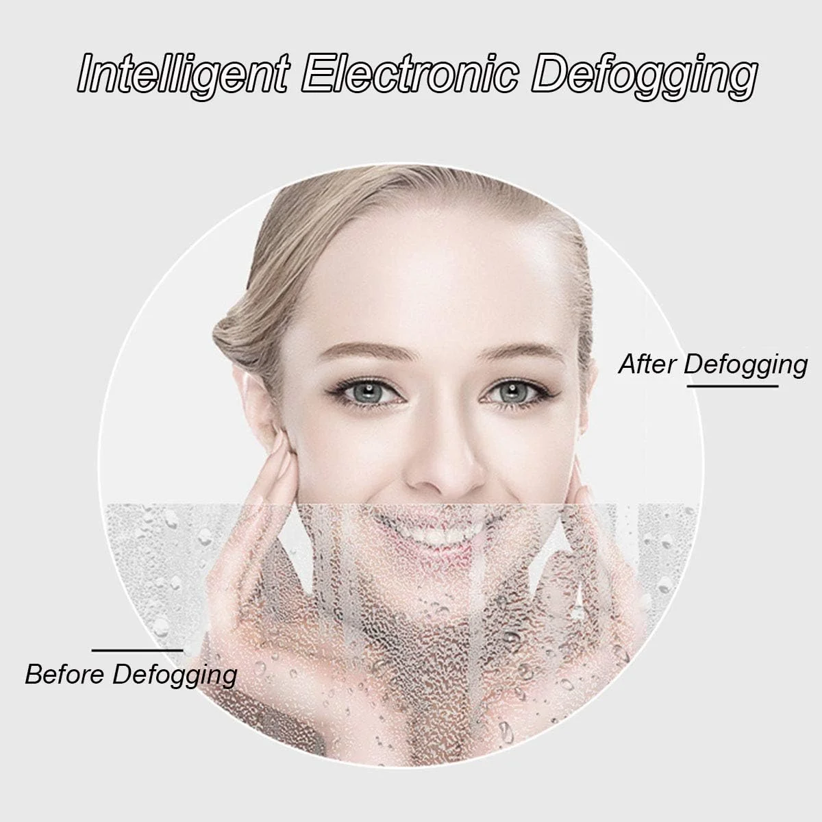 آینه ضد آب حمام، آینه گرد روشویی با نور LED، آینه دیواری با نور LED، آینه تزئینی با قاب آلیاژ آلومینیوم، کلید لمسی هوشمند، ایمن و صرفه جویی در انرژی، طلایی - 80 سانتی متر / 32 اینچ آینه ضد آب حمام، آینه گرد روشویی با نور LED، آینه دیواری با نور LED، آینه تزئینی با قاب آلیاژ آلومینیوم، کلید لمسی هوشمند، ایمن و صرفه جویی در انرژی، طلایی - 80 سانتی متر / 32 اینچ