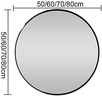 آینه ضد آب حمام، آینه گرد روشویی با نور LED، آینه دیواری با نور LED، آینه تزئینی با قاب آلیاژ آلومینیوم، کلید لمسی هوشمند، ایمن و صرفه جویی در انرژی، طلایی - 80 سانتی متر / 32 اینچ آینه ضد آب حمام، آینه گرد روشویی با نور LED، آینه دیواری با نور LED، آینه تزئینی با قاب آلیاژ آلومینیوم، کلید لمسی هوشمند، ایمن و صرفه جویی در انرژی، طلایی - 80 سانتی متر / 32 اینچ
