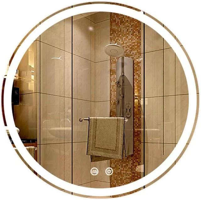 آینه حمام LED گرد Zsmzbx، انتخاب لمسی سوئیچ ها، آینه آرایش روشن، آینه ضد مه روشویی، آینه حمام دیواری با نور قابل تنظیم، 60 سانتی متر آینه حمام LED گرد Zsmzbx، انتخاب لمسی سوئیچ ها، آینه آرایش روشن، آینه ضد مه روشویی، آینه حمام دیواری با نور قابل تنظیم، 60 سانتی متر