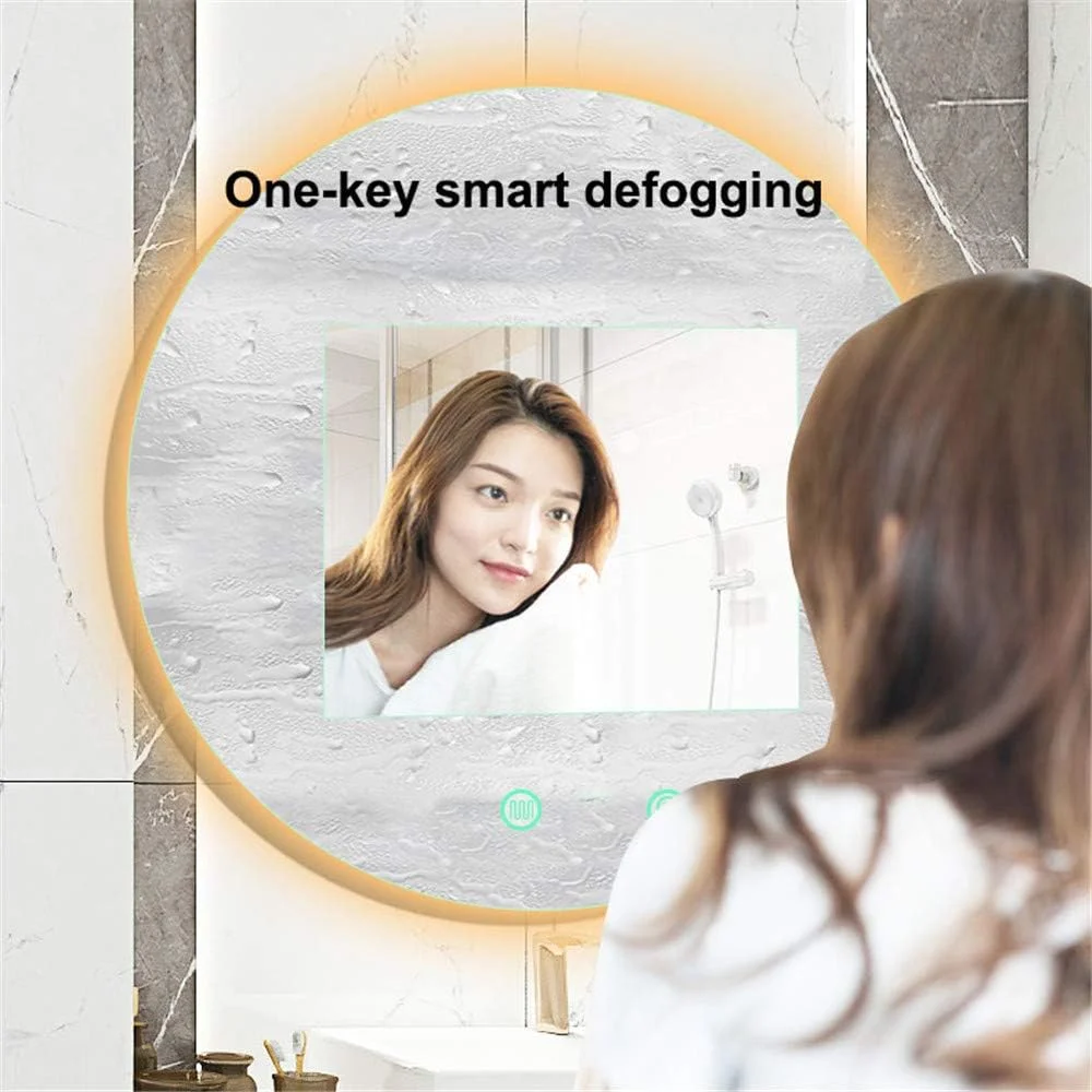 آینه گرد LED حمام Zsmzbx، آینه آرایشی دیواری، آینه روشویی چراغ دار ضد مه، تغییر دمای رنگ با کلید لمسی دیمر، IP44، 70 سانتی متر آینه گرد LED حمام Zsmzbx، آینه آرایشی دیواری، آینه روشویی چراغ دار ضد مه، تغییر دمای رنگ با کلید لمسی دیمر، IP44، 70 سانتی متر