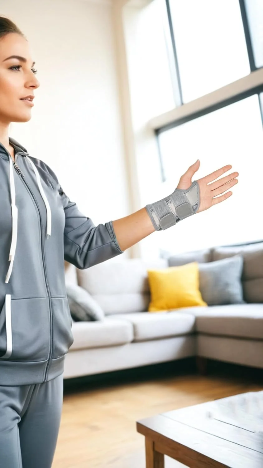 مچ بند شبانه Sweet seven برای تسکین درد تونل کارپال - پشتیبانی دست چپ و راست با آستین فشاری و بندهای قابل تنظیم. ایده آل برای مردان و زنان مبتلا به تاندونیت یا آرتروز | خاکستری S/M مچ بند شبانه Sweet seven برای تسکین درد تونل کارپال - پشتیبانی دست چپ و راست با آستین فشاری و بندهای قابل تنظیم. ایده آل برای مردان و زنان مبتلا به تاندونیت یا آرتروز | خاکستری S/M