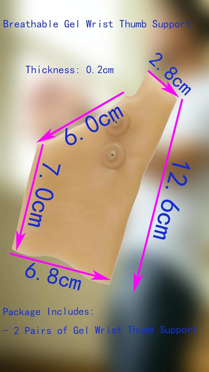 نگهدارنده مچ دست و انگشت شست ژله ای تنفسی Sweet seven برای تسکین آرتریت و تونل کارپال. مچ بند ضد آب برای مردان و زنان 4 عددی. مناسب و راحت برای هر دو دست. نگهدارنده مچ دست و انگشت شست ژله ای تنفسی Sweet seven برای تسکین آرتریت و تونل کارپال. مچ بند ضد آب برای مردان و زنان 4 عددی. مناسب و راحت برای هر دو دست.