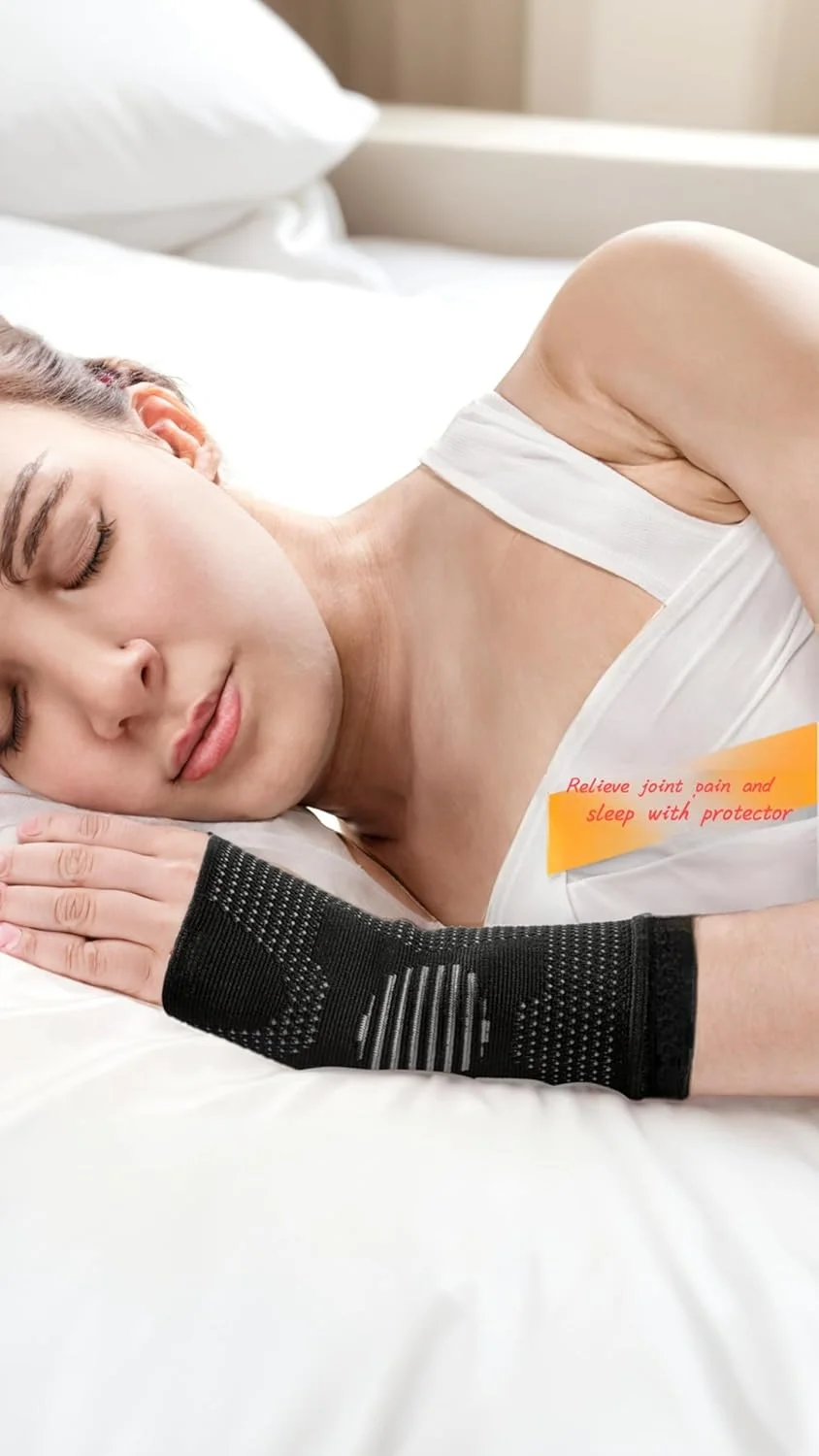 سِوِن شیرین، تسکین درد مچ دست با یک جفت آستین فشاری | تونل کارپال، تاندونیت، پشتیبانی آرتروز | دست چپ و راست | راحتی در ورزش و تایپ | مشکی، سایز M سِوِن شیرین، تسکین درد مچ دست با یک جفت آستین فشاری | تونل کارپال، تاندونیت، پشتیبانی آرتروز | دست چپ و راست | راحتی در ورزش و تایپ | مشکی، سایز M