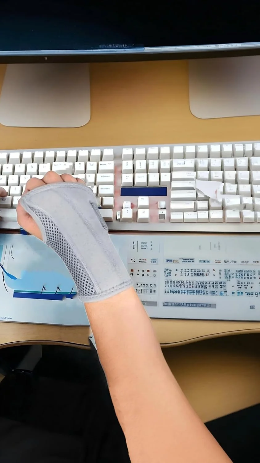 مچ بند شبانه Sweet seven برای تسکین درد تونل کارپال - پشتیبانی دست چپ و راست با آستین فشاری و بندهای قابل تنظیم. ایده آل برای مردان و زنان مبتلا به تاندونیت یا آرتروز | خاکستری S/M مچ بند شبانه Sweet seven برای تسکین درد تونل کارپال - پشتیبانی دست چپ و راست با آستین فشاری و بندهای قابل تنظیم. ایده آل برای مردان و زنان مبتلا به تاندونیت یا آرتروز | خاکستری S/M