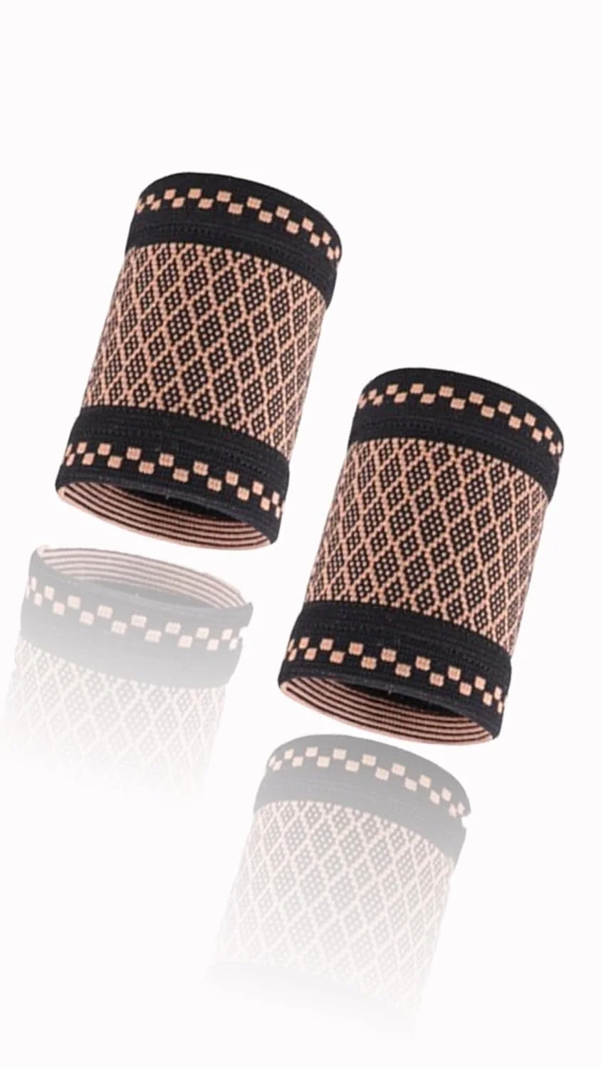 مچ بند فشاری مسی Sweet seven (دو عددی) - آستین های الاستیک برای تسکین درد تاندونیت، آرتریت، سندرم تونل کارپال - مچ بند نرم برای ورزش، تناسب اندام، تایپ (سایز: M)